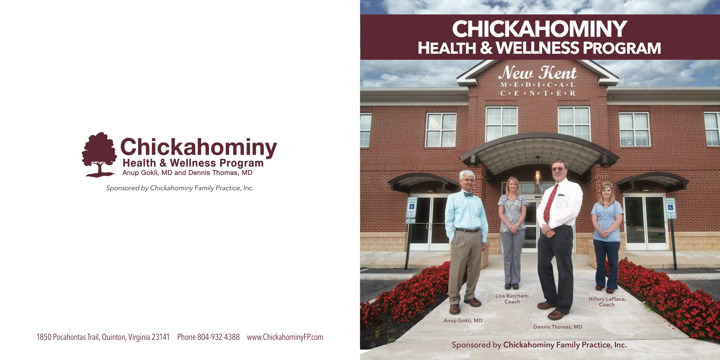 Chickahominy Family Practice Chickahominy Health Wellness Program Brochure Print Side 1